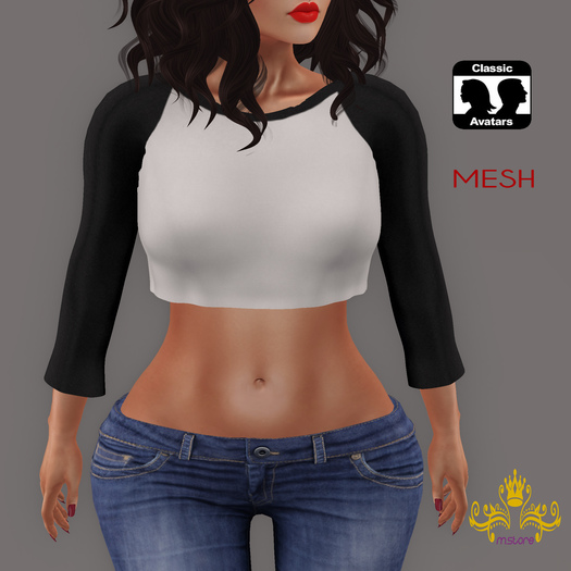 {M.S}Top Lilly BW - Mesh