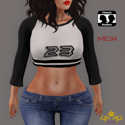 {M.S}Top Lilly BW 23 - Mesh