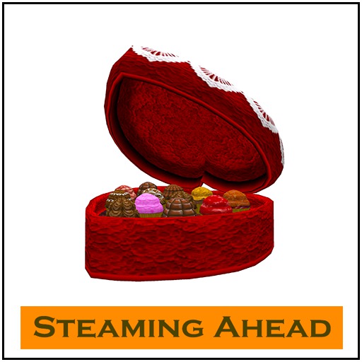 SA Heart Shaped Candy Box - Red & White 2