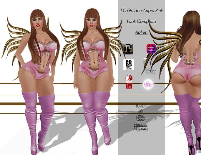 J.C. golden angel pink