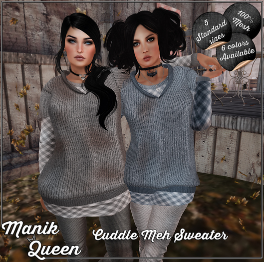 MANIK QUEEN - Cuddle Meh Sweater - Clover