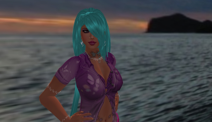 Teal Fantasy Hair