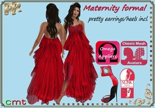 Formal red maternity