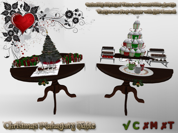 Christmas Mahagony Table