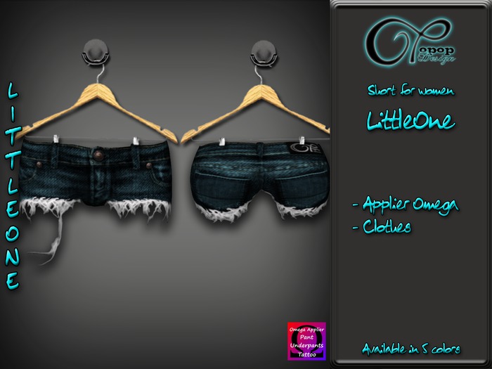 ..:: OPOPOP // LittleOne Cyan V#1 // Short ::..