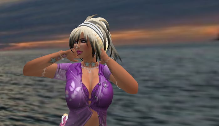White Color Changing hair with Black Tips