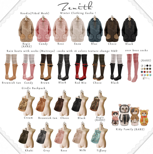 =Zenith=Hoodie fitted (Rose)