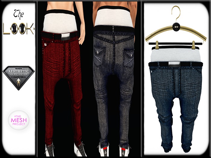 ! [L] ! Fitted Jeans Blue