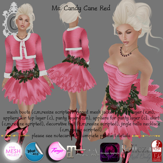 ::C S:: Ms. Candy Cane Red Updated With Appliers!