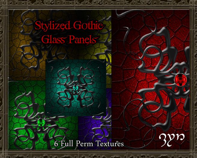 Zyn ~ Stylized Gothic Glass Panels