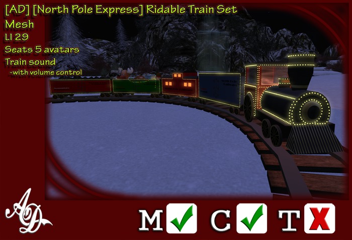 [AD] [North Pole Express] Rideable Train Set