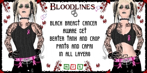 (BL) Black Breast Cancer Aware Set