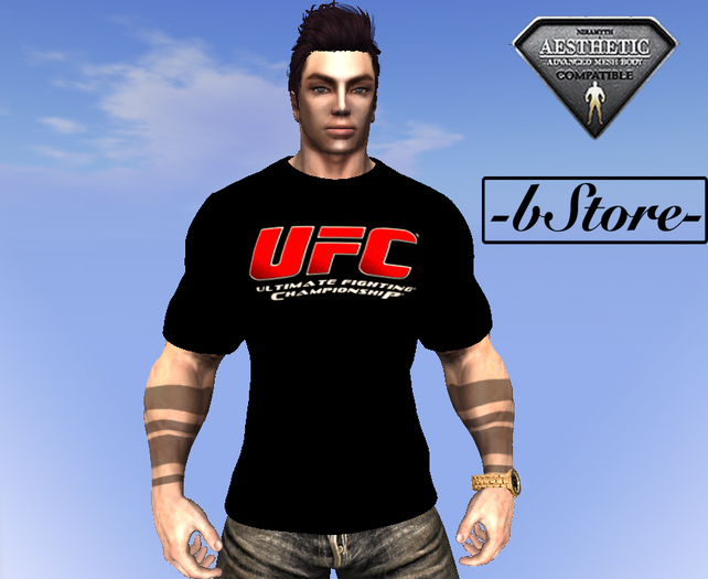 -bStore- Aesthetic T-Shirt UFC Black