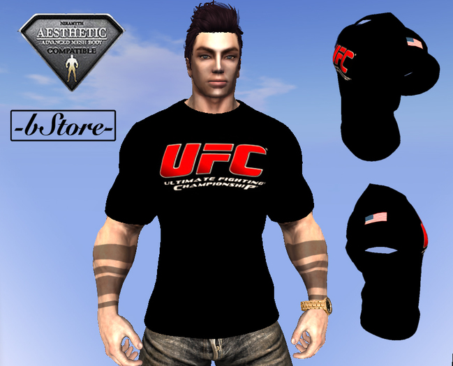-bStore- Aesthetic Camisa UFC EUA Preta