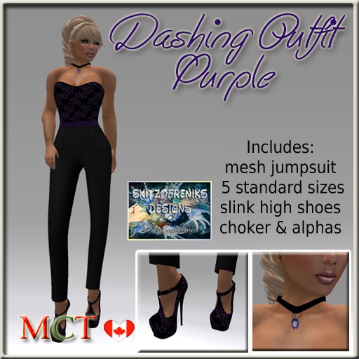 Dashing Jumpsuit Purple *mesh