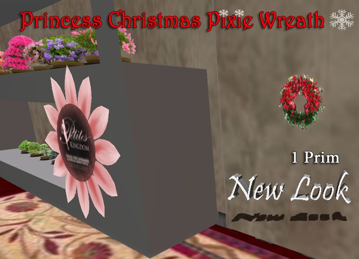 Princess Christmas Pixie Wreath Animated Texture- V2 - 1Prim