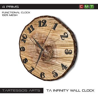 Second Life Marketplace - ::TA Infinity Wall Clock