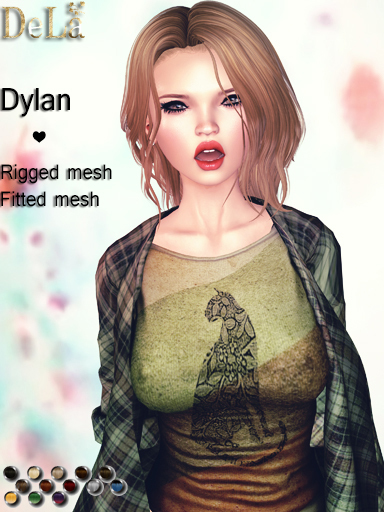 =DeLa*= Mesh Hair "Dylan" Amazing pack