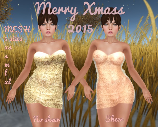 *Frambuesas* GOLD Mesh_Strapless Mini Dress SHEER