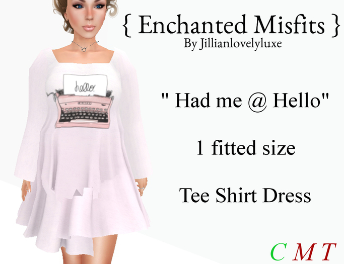 {EM} - Tee Shirt Dress - Had Me @ Hello - Combo Pack