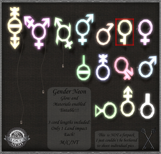 ~*S.E.*~ Gender Neon - Demigirl