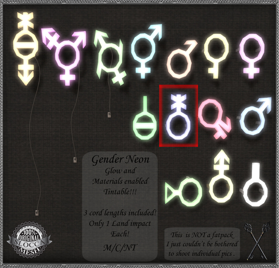 ~*S.E.*~ Gender Neon - Genderqueer