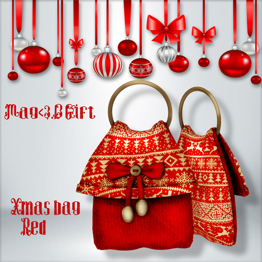 Mag<3.B Christmas bag Red
