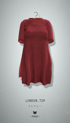 -Pixicat- London Top (Red)