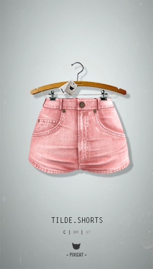 -Pixicat- Tilde.Shorts Highwaisted (Pink)