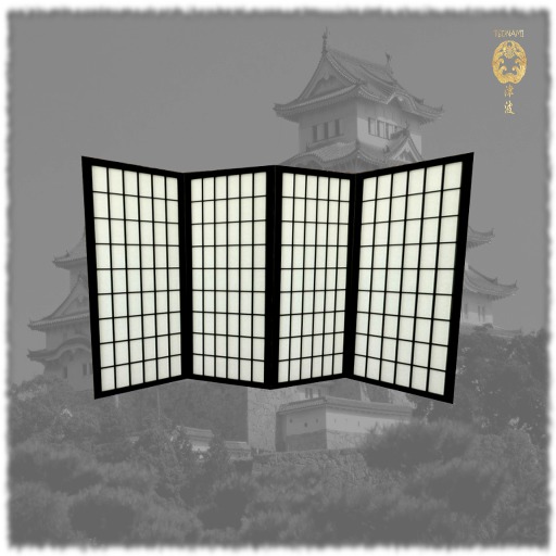 TC - Japanese Black Shoji Screen