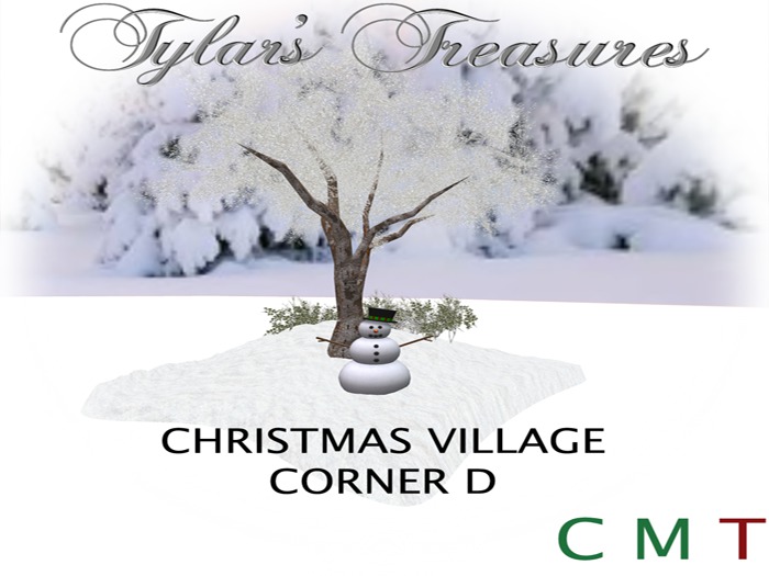.:TT:.  CHRISTMAS VILLAGE CHRISTMAS TREE BOXED