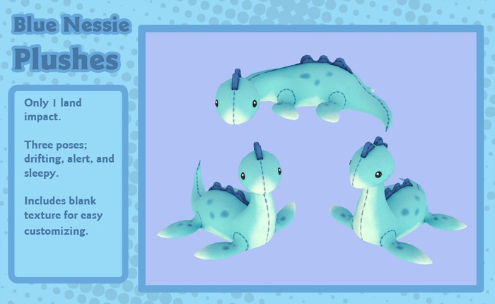 Liminality- Blue Nessie Plushes