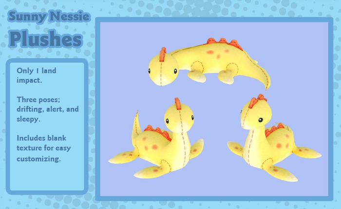 Liminality- Sunny Nessie Plushes