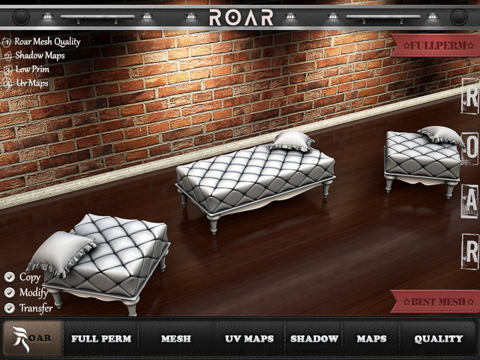 {::ROAR::} Fullperm Quilted Sofa #2008