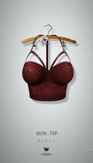 -Pixicat- Dusk Top (Red)