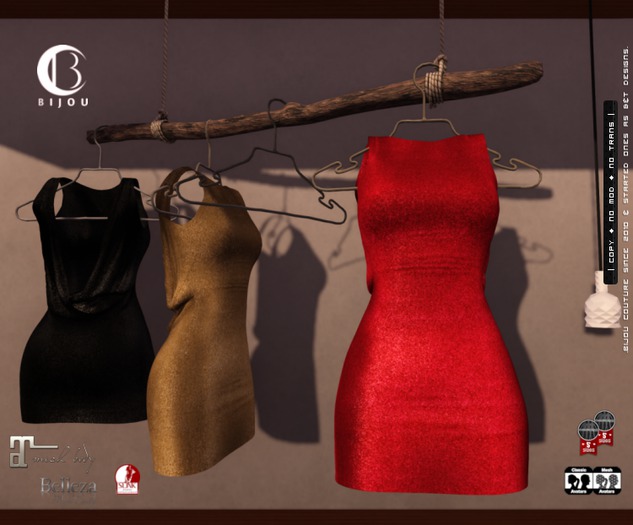.BC || NIKKIE [open Dress] > RED < For.. Maitreya|Slink|Classic|Fitmesh & More!