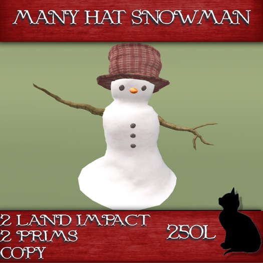 Many Hats Snowman(boxed)