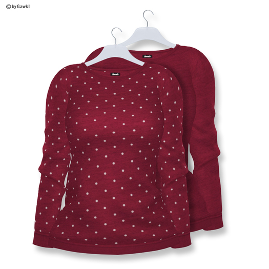 Gawk! Raspberry Simple Cotton Pullover (Mesh)