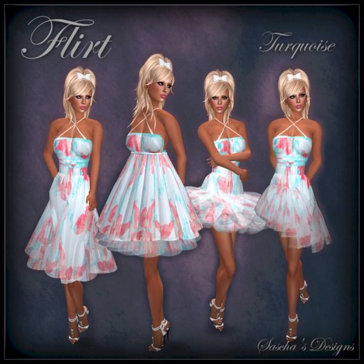 SAS - Flirt Turquoise Casual Dress