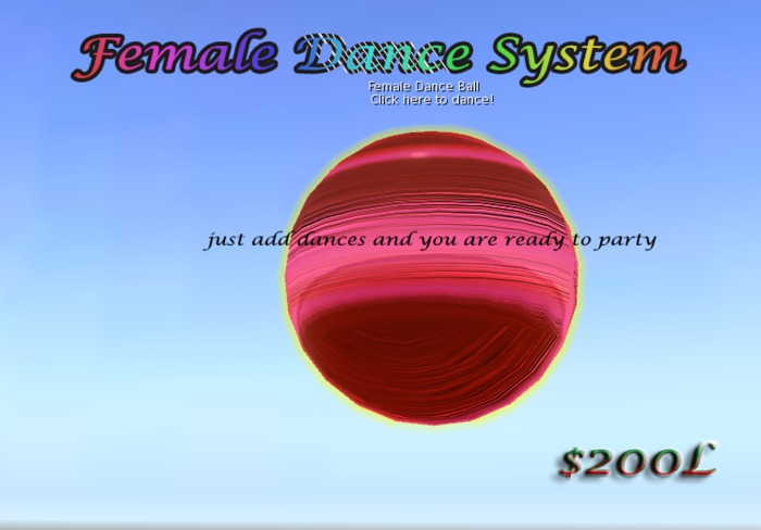 Female dance ball
