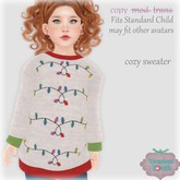 {V*Y} Cozy Sweater - Christmas Lights