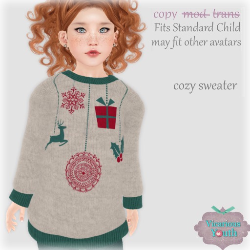 {V*Y} Cozy Sweater - Hanging Ornaments