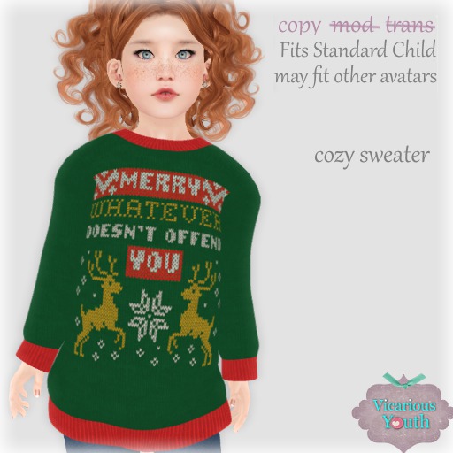 {V*Y} Cozy Sweater - Merry Whatever