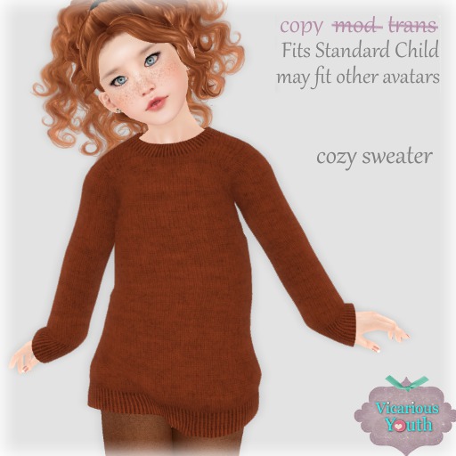 {V*Y} Cozy Sweater - Tangerine