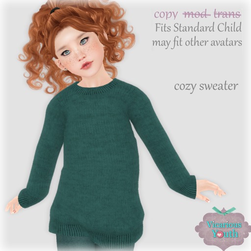 {V*Y} Cozy Sweater - Ocean