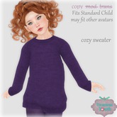 {V*Y} Cozy Sweater - Grape