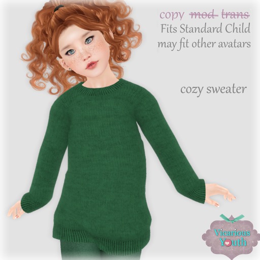 {V*Y} Cozy Sweater - Forest
