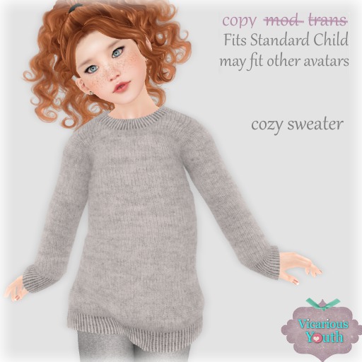 {V*Y} Cozy Sweater - Fog