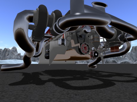 Second Life Marketplace - KK/BCC BB twin turbo pro mod motor mesh