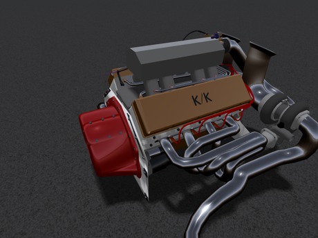 Second Life Marketplace - KK/BCC BB twin turbo pro mod motor mesh